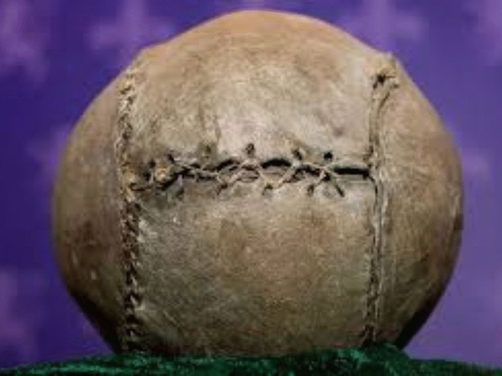 worlds oldest football  Pigs bladder football found in Stirling Castle